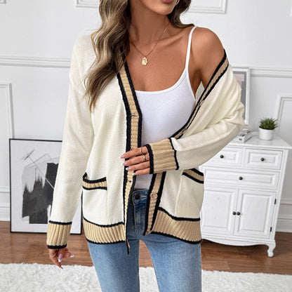 Cardigan Chic Boutonné Femme