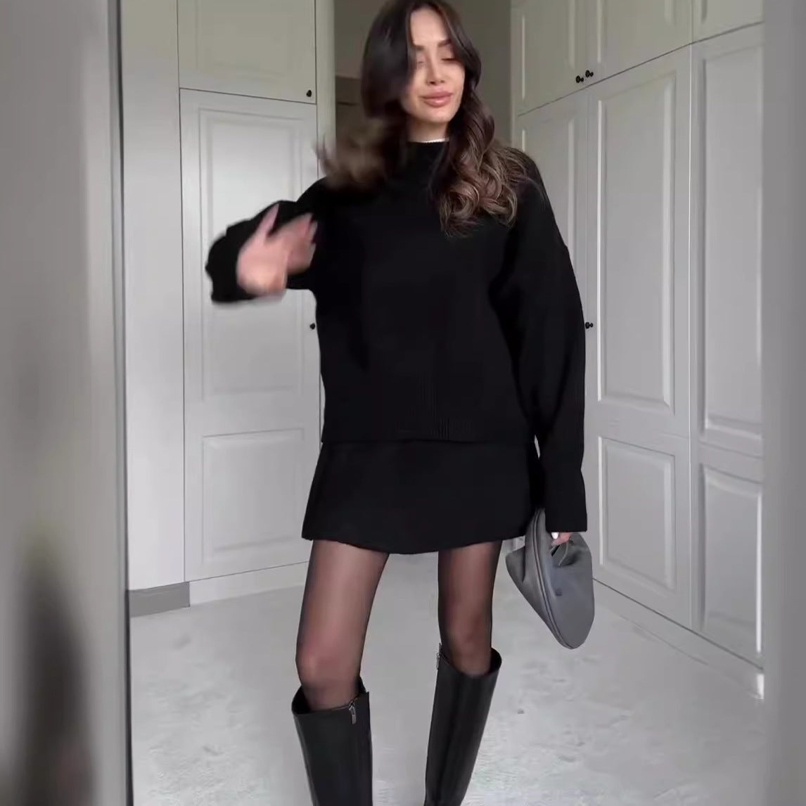 Pull Jupe Élégante Moderne