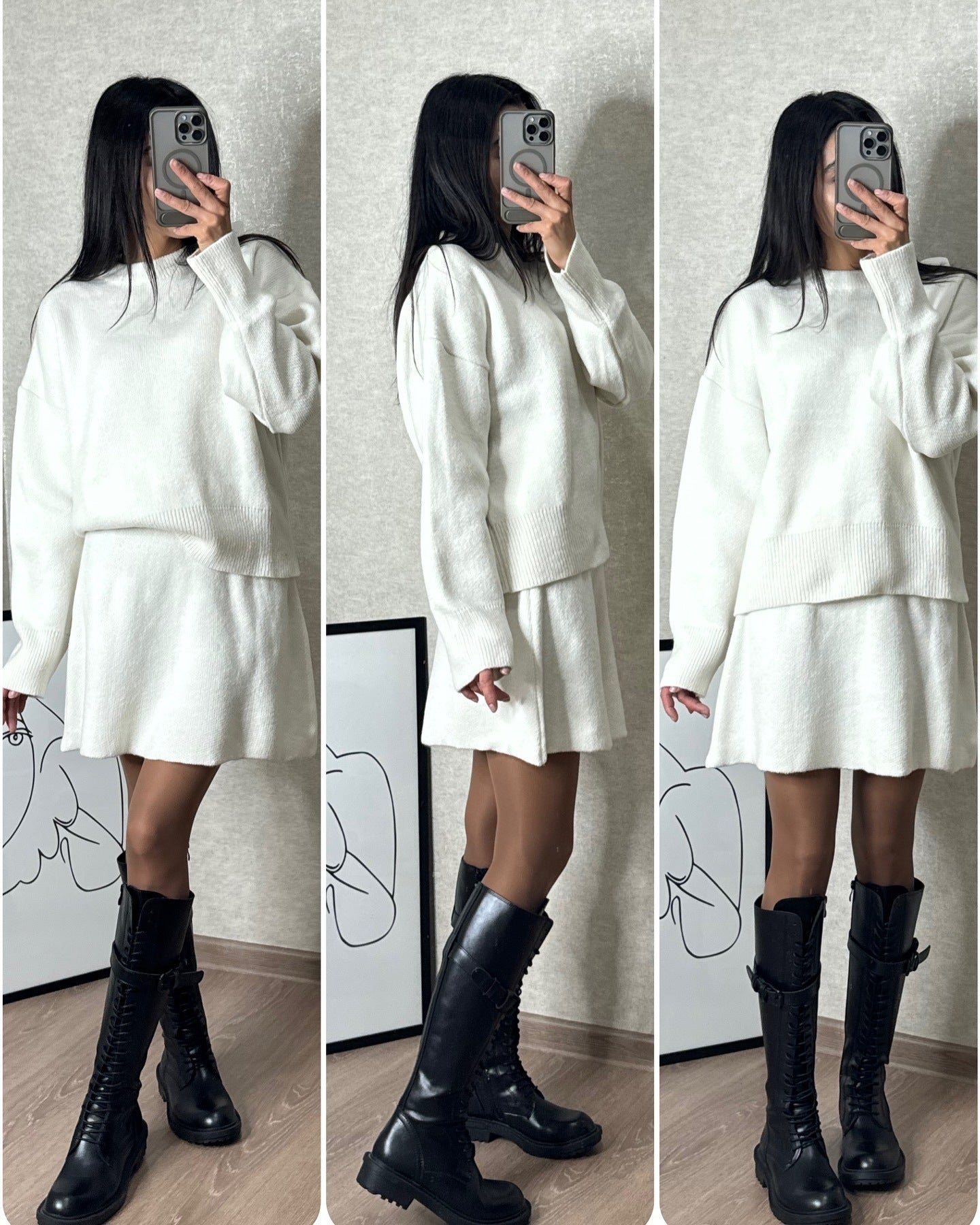 Pull Jupe Élégante Moderne