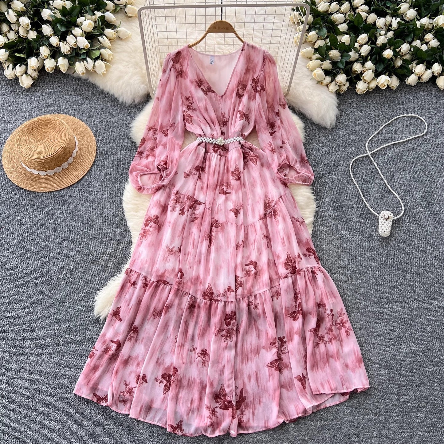 Robe moulante de style français pour femmes, de haute qualité