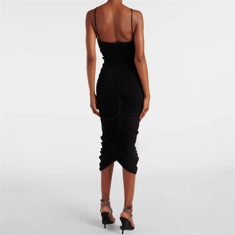 Robe Plissée Bustier Chic