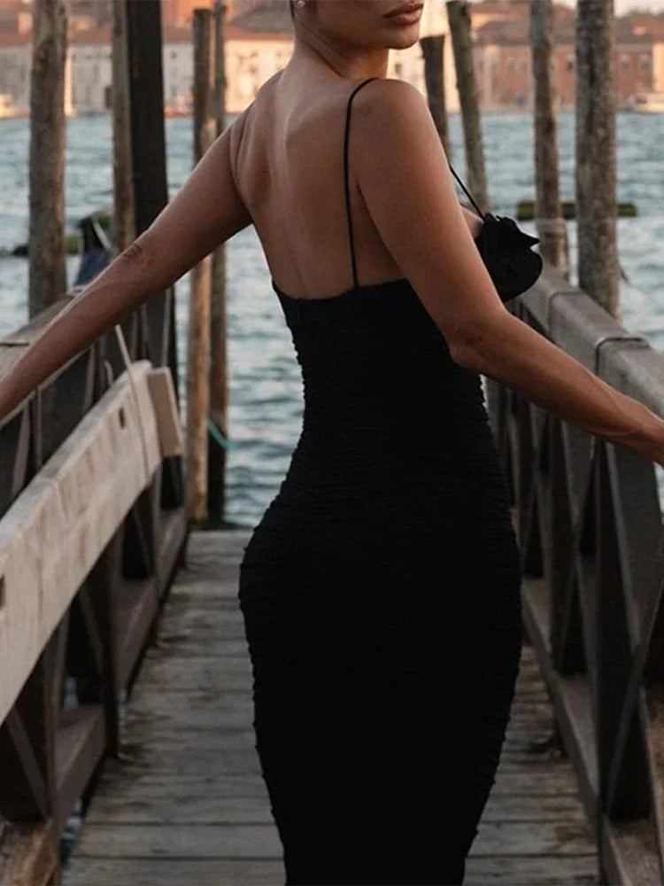 Robe Plissée Bustier Chic